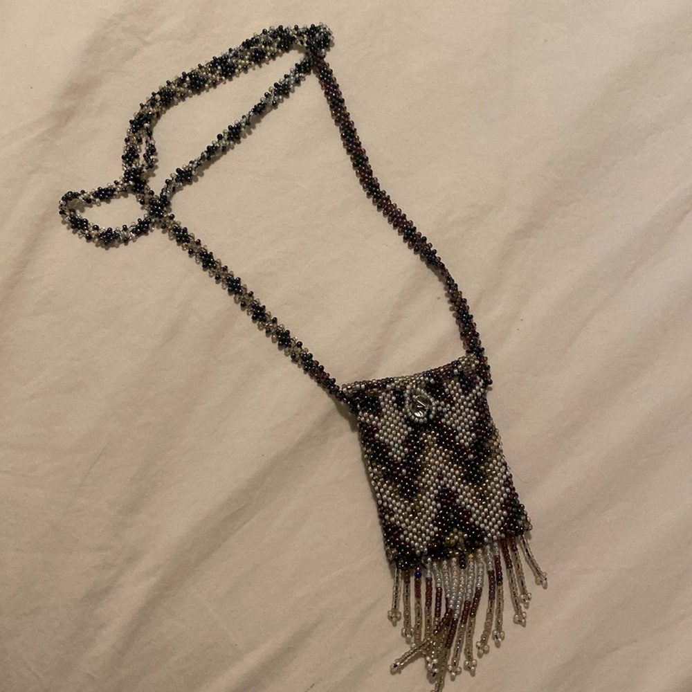 Guatemalan Hand Crafted Bead Pouch